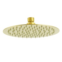 WELS Round 8" 200mm Rainfall Shower Over Head 304 Stainless Steel Brushed Gold