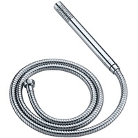 WELS Round Handheld Shower Head Rose +1.5m Hose Bathroom Replacement Chrome Set