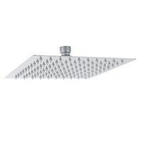 WELS Square 8" 20x20cm Rainfall Shower Head Stainless Steel Rose For Shower Arm