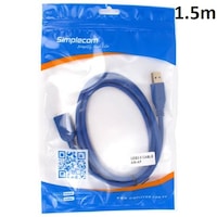 1.5m USB Extension Cable Insulated Gold Plated