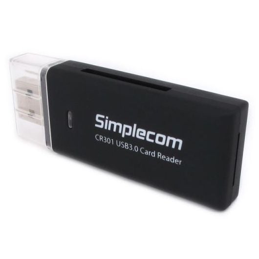 Simplecom CR301 2 Slot Hi-Speed USB SD Card Reader