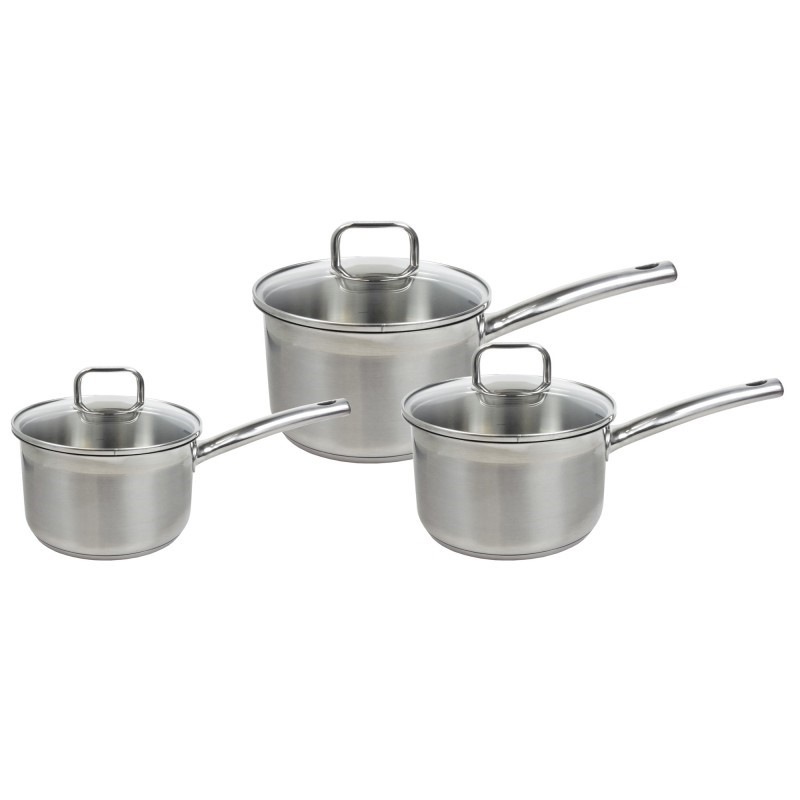 Buy 3pc Stainless Steel Saucepan Set MyDeal