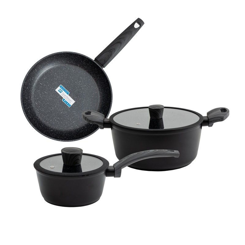 Buy 5pc PPG-QuanTanium Non-Stick Marble Stone Cookware Set - MyDeal