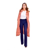 Jessica High Waist Flared Trousers in Navy