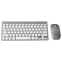 TODO 2.4Ghz Wireless Keyboard Optical Mouse Combo Mac Windows Android - Silver