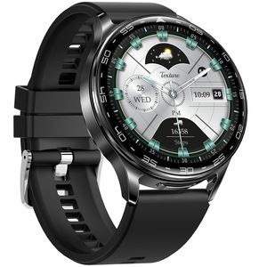 2 in 1 Bluetooth Smart Watch Wireless Earphones 1.39" IPS Touch Screen BT 5.0 - Black