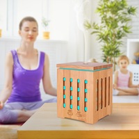 TODO 200Ml Humidifier Aromatherapy Diffuser Ultrasonic 7 Colour Led - Bamboo