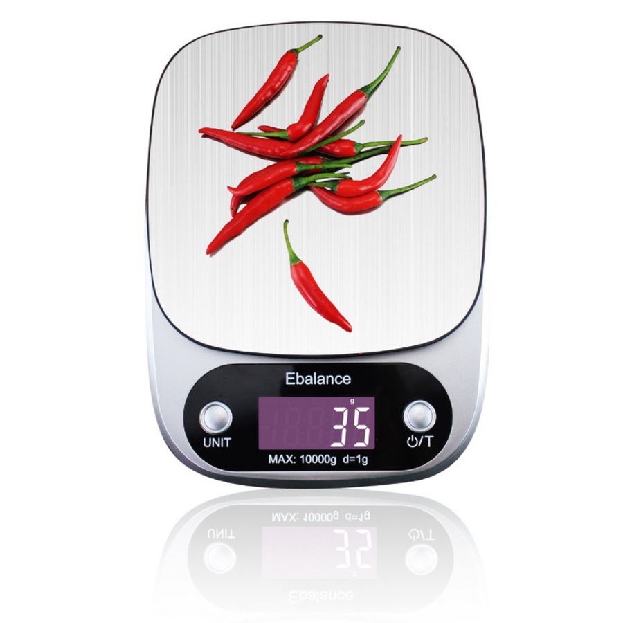 3Kg Stainless Steel Kitchen Scale Backlit Lcd Display 0.1G Graduation Jewelry Platform