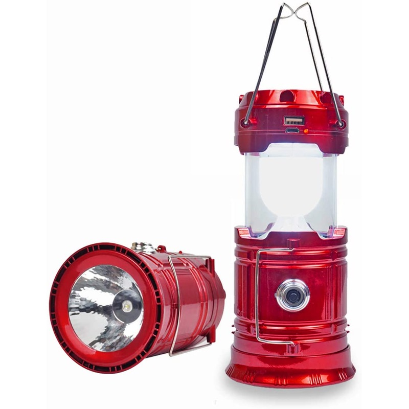 Buy 7 LED Camping Lantern Rechargeable Battery USB Output Hiking Torch