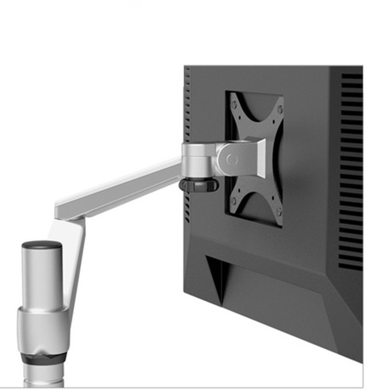 Aluminium Dual Monitor Stand Desk Clamp Mount Bracket VESA 75100mm 2