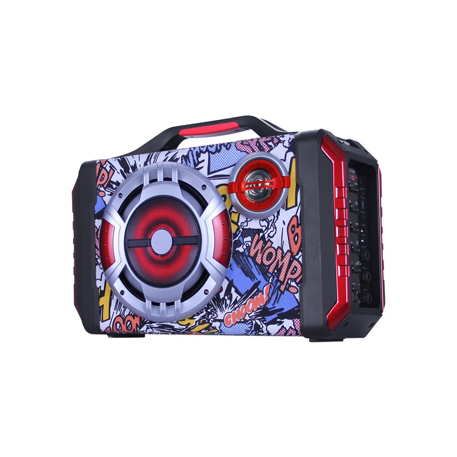 TODO Bluetooth Rechargeable karaoke PA Portable Speaker System Boom Box Dual USB DJ Pa Led Light kit