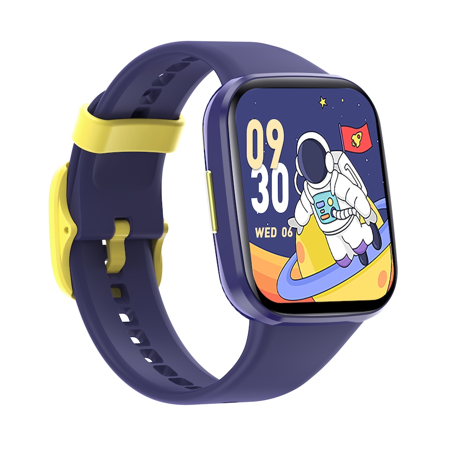 Bluetooth Kids Smart Watch 1.69" Screen Children Monitor Temperature Heart Rate Sleep BLE 5.0 - Blue