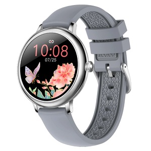 Bluetooth Smart Watch 1.09" TFT Monitor Heart Rate Blood Pressure - Gel Grey