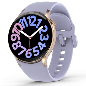 Bluetooth Smart Watch 1.43 Touch Screen Call Heart Rate Blood Pressure BT 5.3 Purple