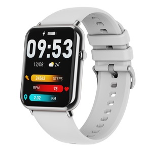 Bluetooth Smart Watch 1.69" 2.5D Touch Screen Call Heart Rate Blood Pressure BT 5.0 - Silver