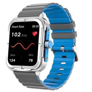 Bluetooth Smart Watch 1.83" IPS Touch Screen Heart Rate Blood Pressure BT 5.2 - Blue