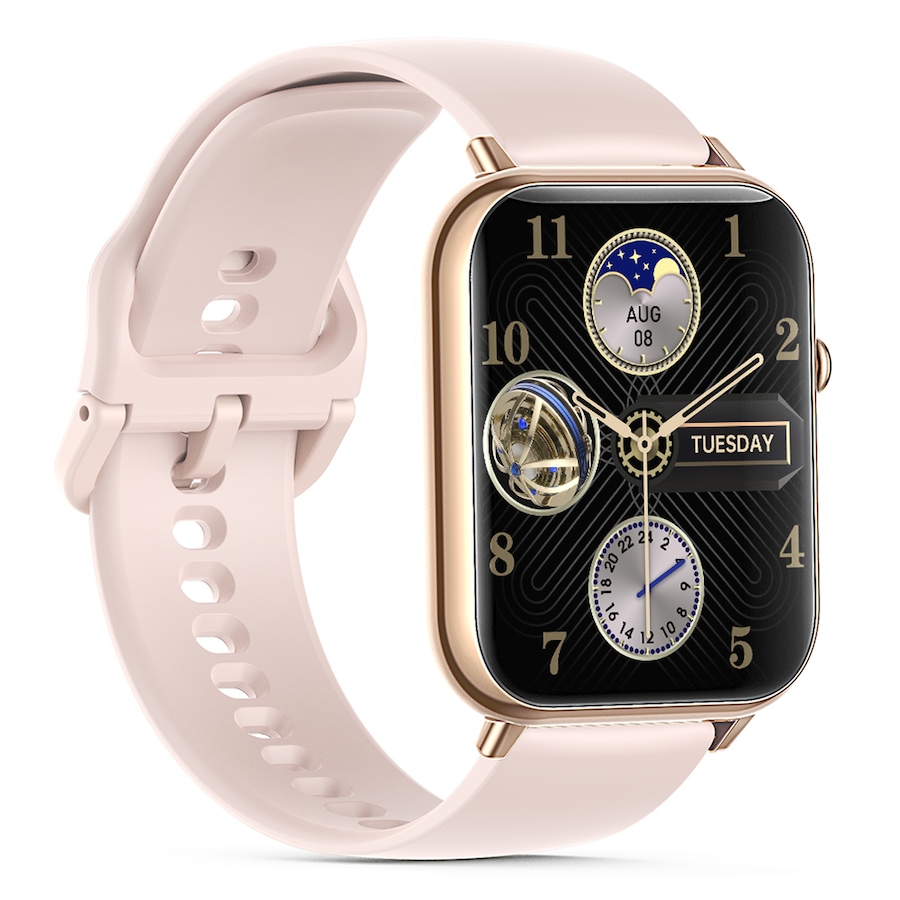Bluetooth Smart Watch 2.1" Touch Screen BT 5.0 Heart Rate Blood Pressure - Pink