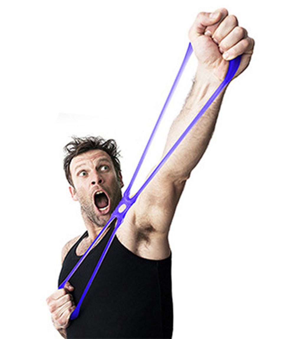 Figure 8 Exercise Band Gym Strength Trainer Resistance Silicone Jelly Rubber Australia