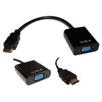 TODO Hdmi To Vga Converter Cable 1080P + 3.5Mm Stereo Audio Digital Analog Conversion