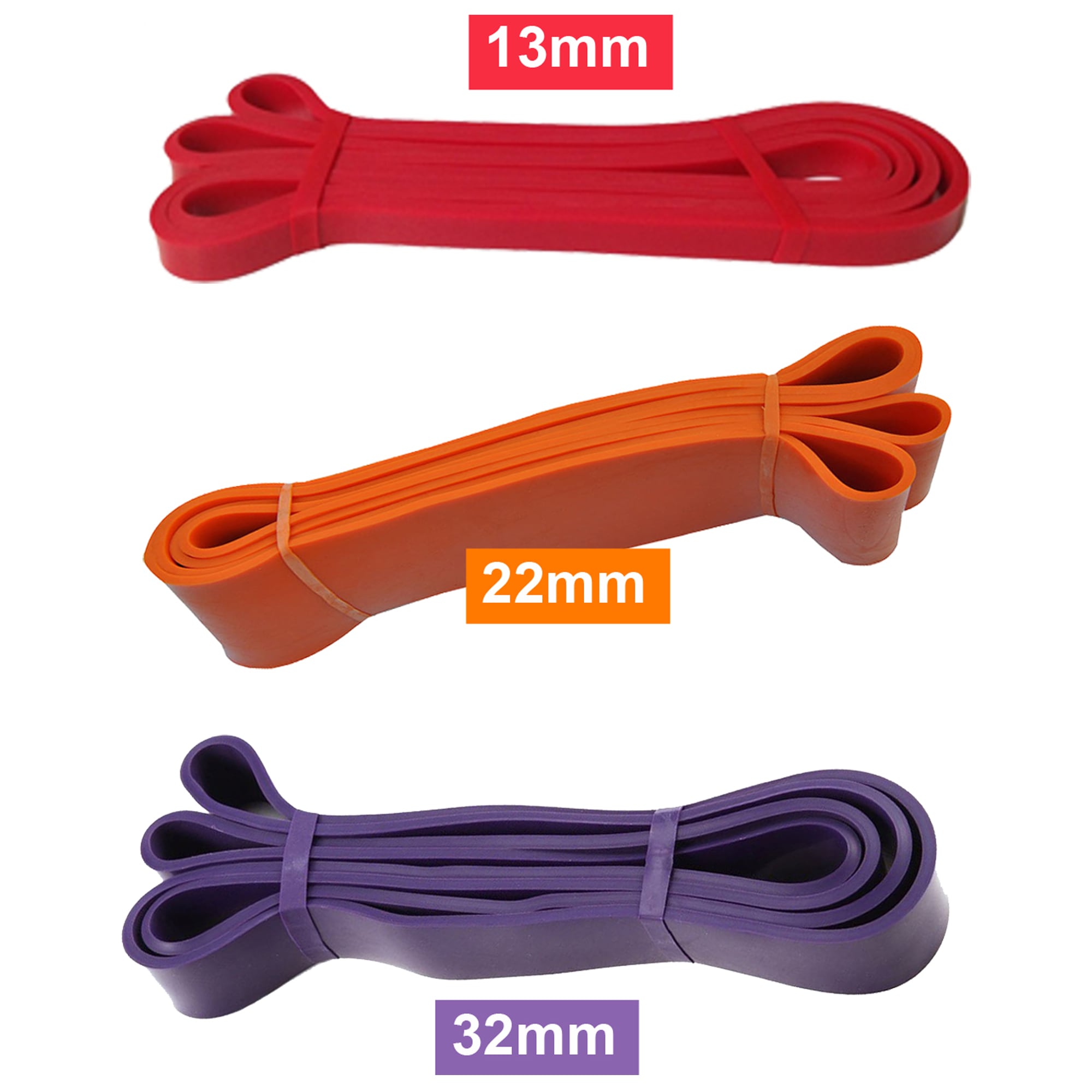 Heavy Duty Resistance Bands 3 Set Loop Exercise Pilates Yoga Physio 6-34kg