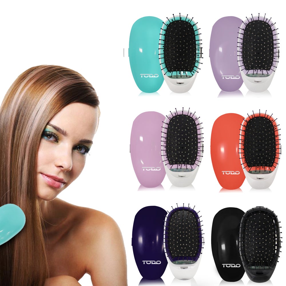 Ionic Styling Hair Brush Smooth Silky Hair Stainless Steel Bristle