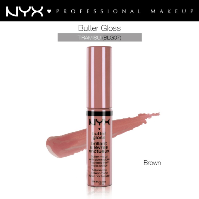 Buy Nyx Butter Gloss Lip Gloss Tiramisu Brown Cream Lipgloss BLG07