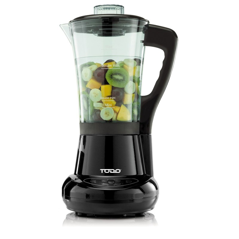 Soup Maker Heated Blender Food Processor 1.7L Jug Egg Cooker Black