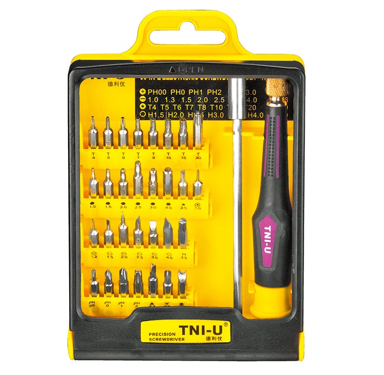Tni-U 30 Piece Precision Screwdriver Set Triwing Torx Hex Ph Tri