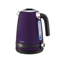 TODO 1.7L Stainless Steel Cordless Kettle Keep Warm Electric Led Water Jug - Purple