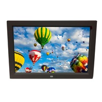 TODO 10" Digital Photo Frame Multimedia Player Usb Card Reader Jpeg Mp3 Avi Black
