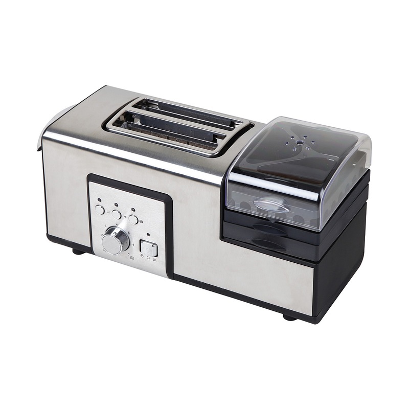 TODO 1250W Breakfast Master Toaster Egg Cooker Poacher Bacon Fryer All