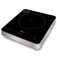 TODO 2000W Induction Electric Cooktop Hotplate Tempered Crystal Glass Touch Control
