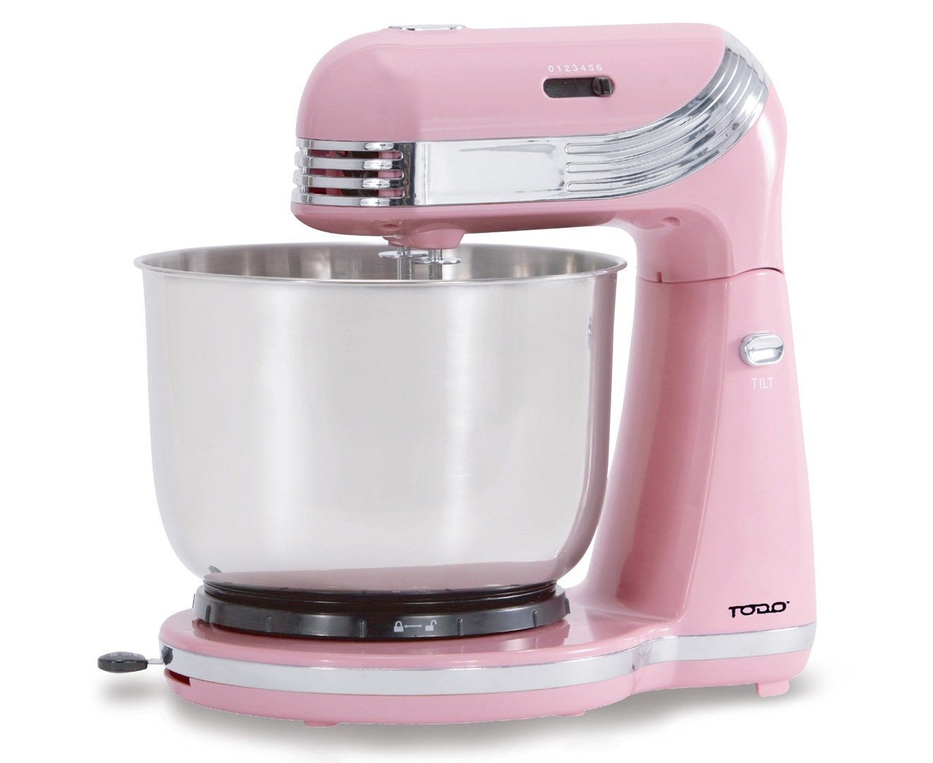 TODO 6 SPEED ELECTRIC STAND MIXER STAINLESS STEEL BOWL RETRO DESIGN XJ