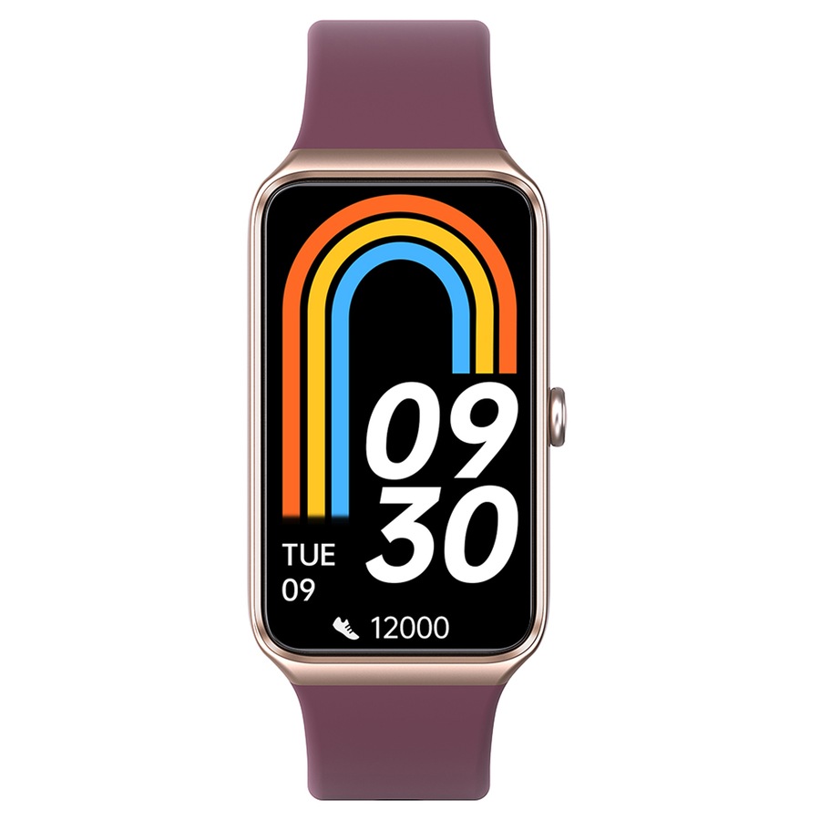 TODO Fitness Tracker Smart Watch BT 5.0 1.47" Display Thermometer BPM Monitor - Purple