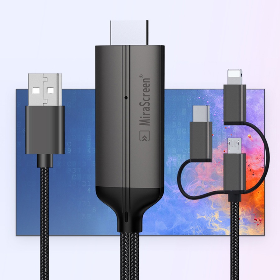 USB Type-C to HDMI Lightning Pin Micro USB 1080P Adapter Cable Audio Video Lead TV USB