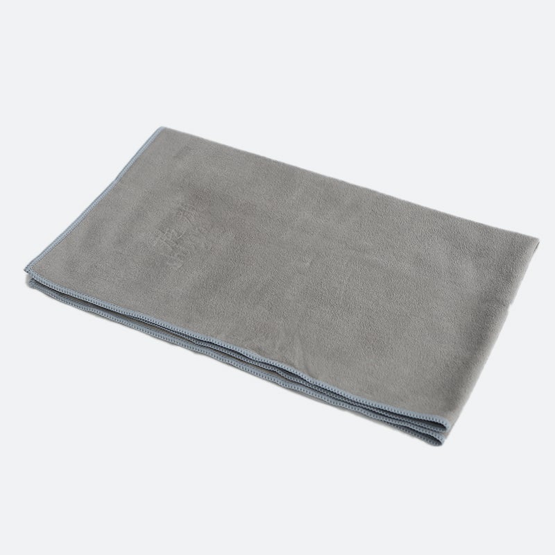 Yoga Pilates Hand Towel Mat Workout Absorbing Microfiber 67Cm Grey