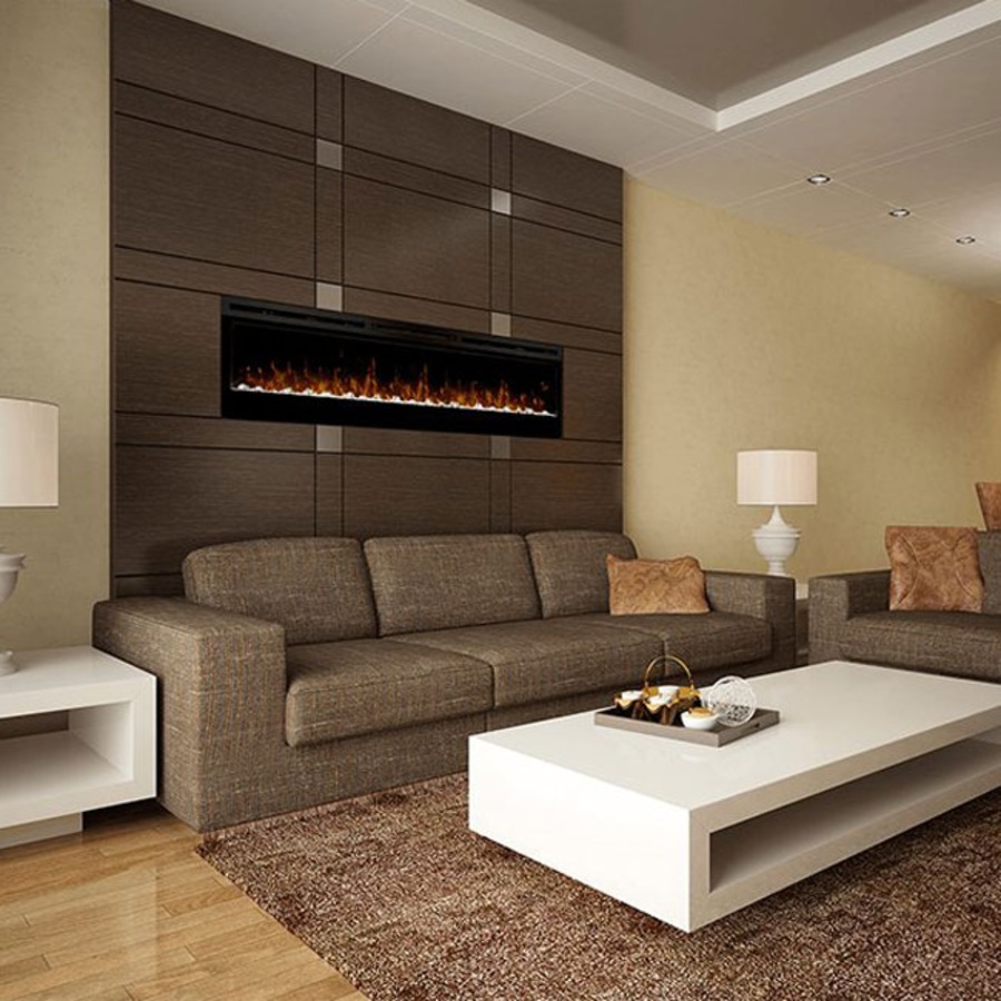 Dimplex 1.2kW 74 Inch Wall Mounted Electric Fire with Original Flame Effect