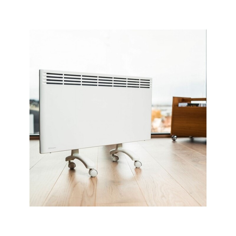 Dimplex 1500W Scandinavian Timer Panel Heater + Wheel Set & Wall Mounts ...
