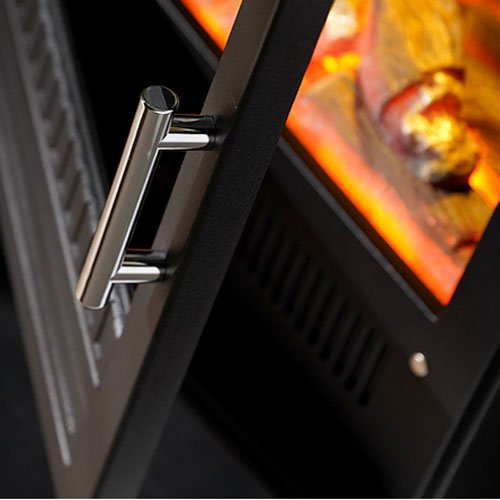 Dimplex Bari 2.0kW Portable Electric Fire with Optiflame Log Effect