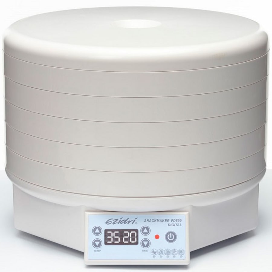 EziDri Snackmaker FD500 Digital Food Dehydrator / Food Dryer with 5 Trays