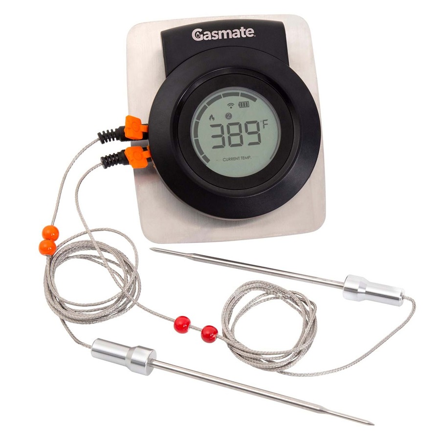 Gasmate Wireless BBQ Temperature Thermometer Gauge + 2 Probes
