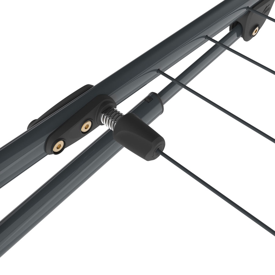 Hills Folding Frame 2.4m Wide Compact Clothesline in Monument