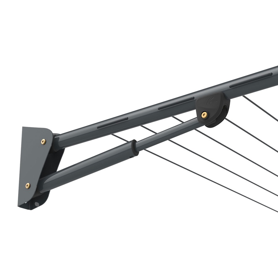 Hills Folding Frame 2.4m Wide Compact Clothesline in Monument