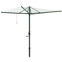Hills Hoist 6 Line Rotary Clothesline in Cottage Green 38m Line Space 3.2m Head