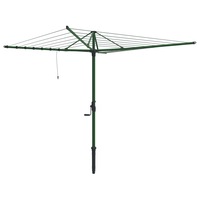 Hills Hoist 7 Line Rotary Clothesline in Cottage Green 48m Line Space 3.6m Head