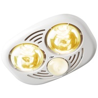IXL Easy Duct Mirage 3 in 1 Bathroom Tastic 2 x 275W Heat Lamps + Ducted Exhaust