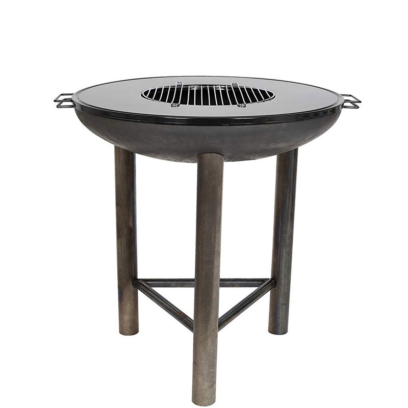 La Hacienda Pittsburgh Plancha 80cm Diameter Firepit With Cooking Surface Grill Buy Outdoor Fire Pits 9335131811715