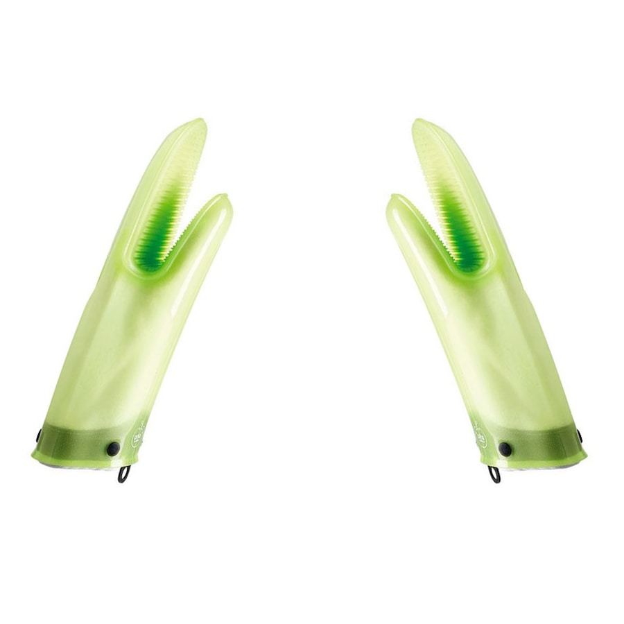 Mastrad of Paris Pair of Orka Plus Cotton Lined Oven Mitt / Glove in Green