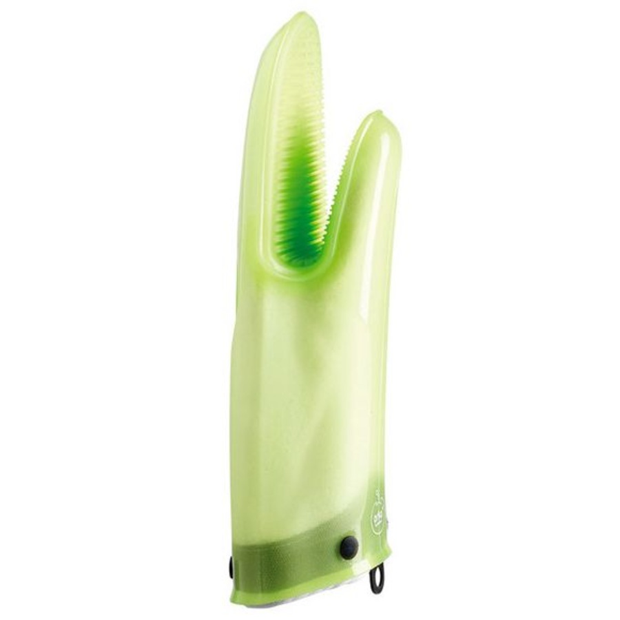 Mastrad of Paris Pair of Orka Plus Cotton Lined Oven Mitt / Glove in Green