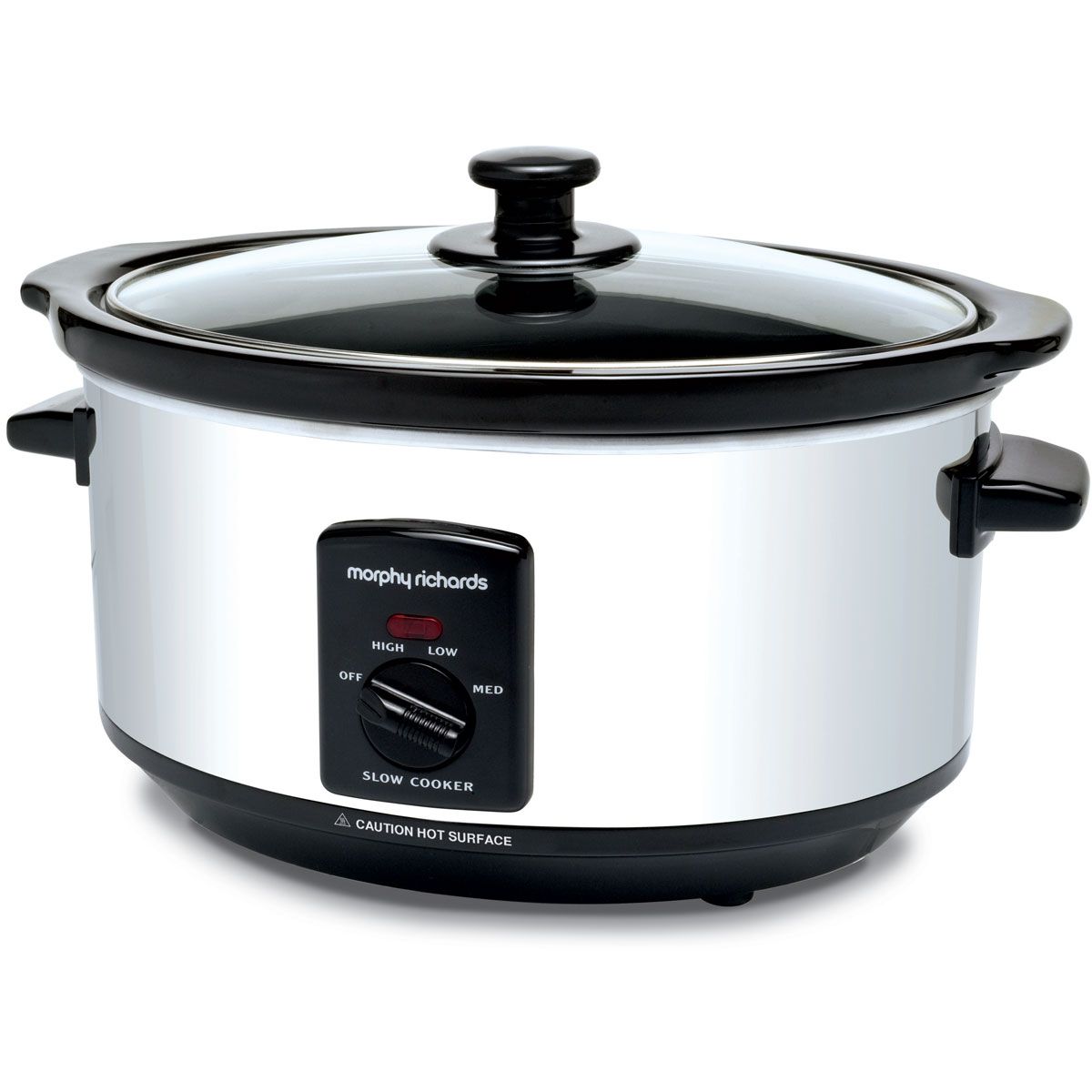 Morphy Richards 3.5L Polished Stainless Steel Slow Cooker with Removable Pot